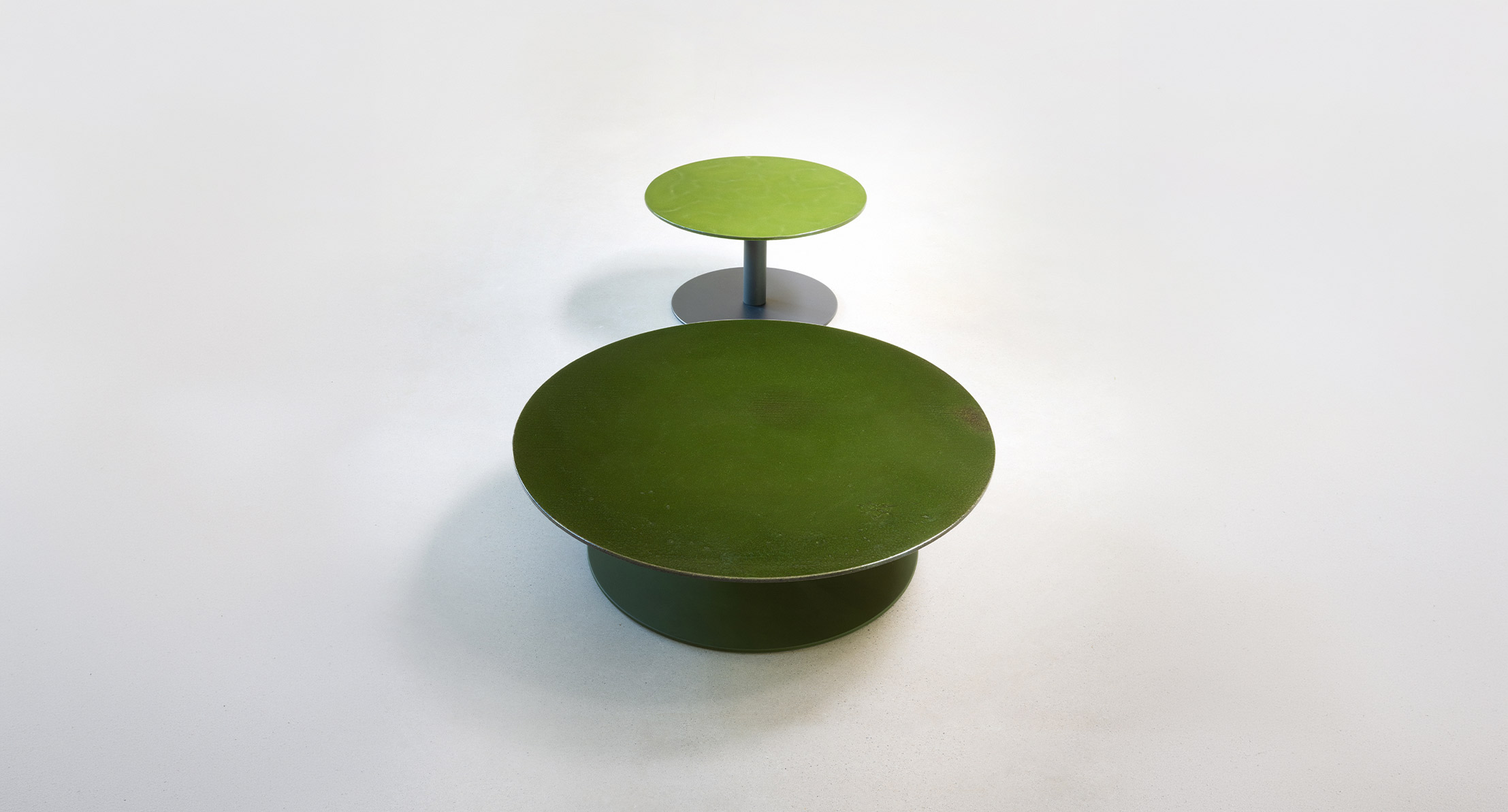 Giro side table with round top - Paola Lenti - Outdoor