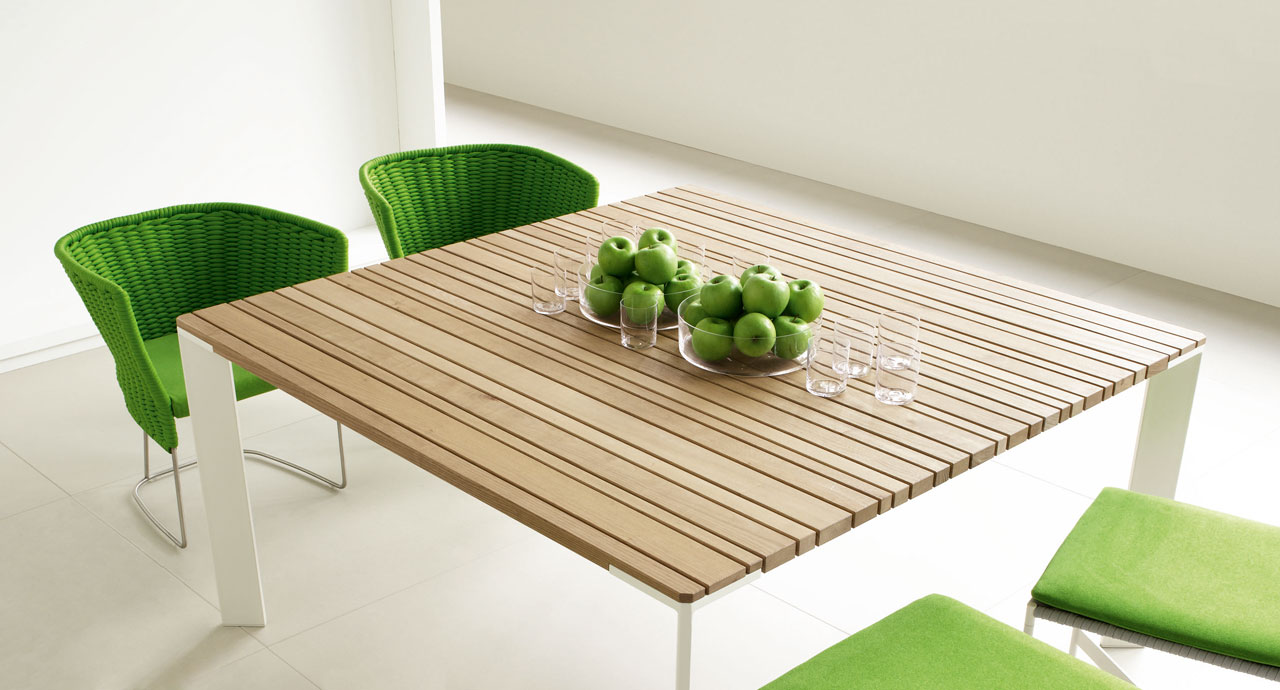 Sunset table, avorio or wengé colour - Paola Lenti - Outdoor