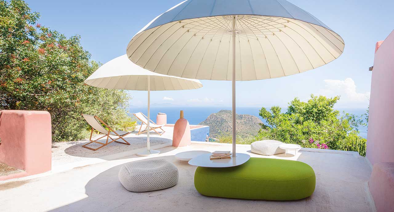 Voldoen functie meisje Bistrò parasol, flat or dome-shape - Paola Lenti - Outdoor